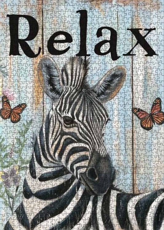 Relax Zebra Jigsaw Puzzle
