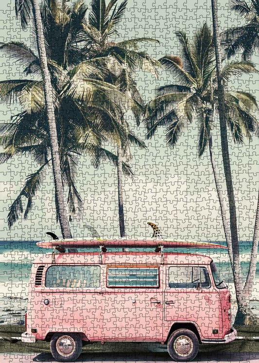 Retro Beach Van Jigsaw Puzzle