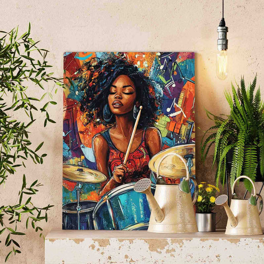 Rhythmic Soul Drummer Paint by Numbers