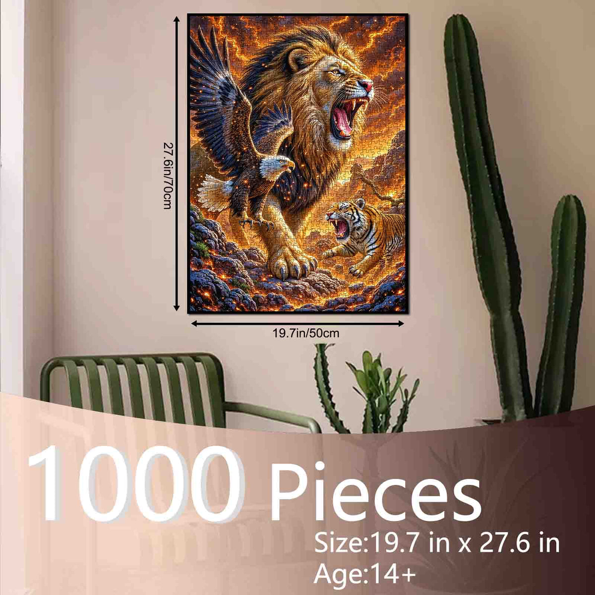 Roaring Wildlife Power Jigsaw Puzzle