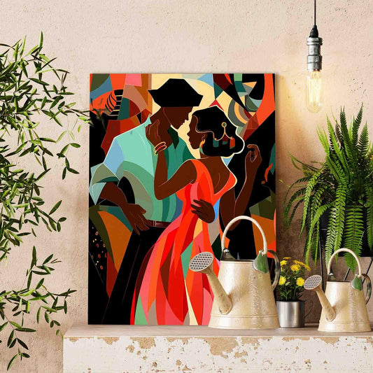 Romantic Dance Embrace Paint by Numbers