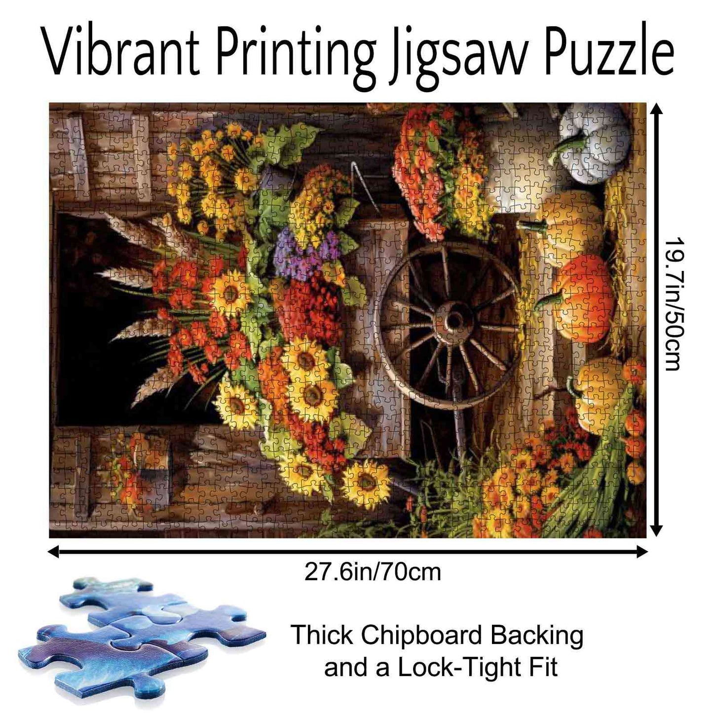 Rustic Flower Cart Jigsaw Puzzle
