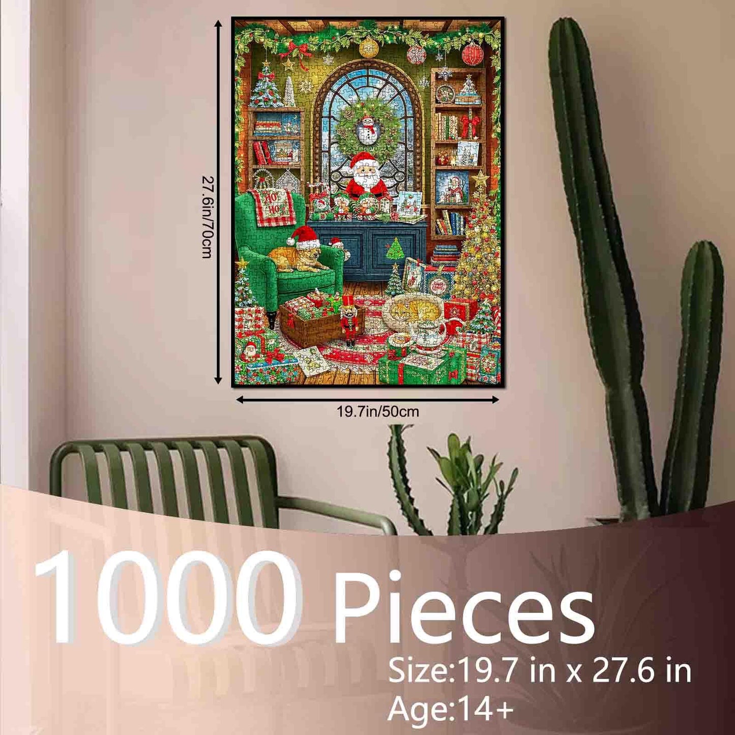 Santa Living Room Christmas Jigsaw Puzzle