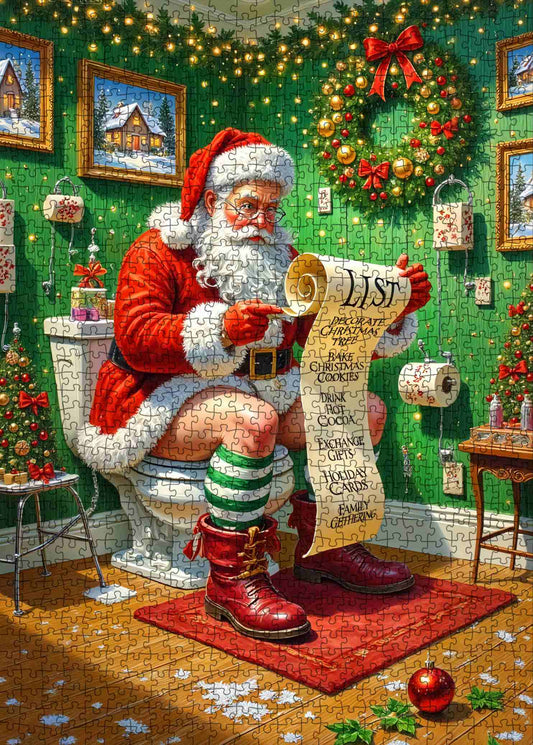 Santa’s Christmas Checklist Jigsaw Puzzle