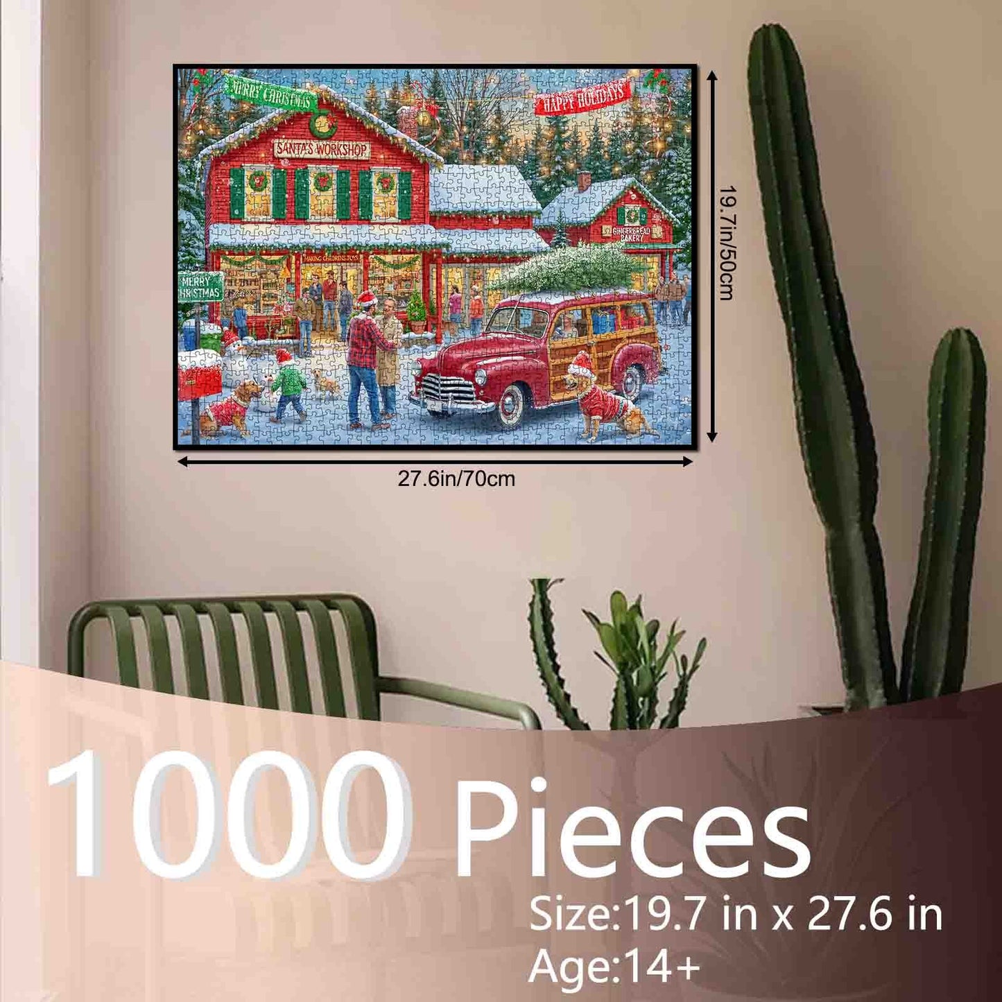 Santa’s Workshop Holiday Village Jigsaw Puzzle