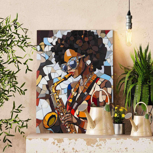 Saxophone Groove Paint by Numbers