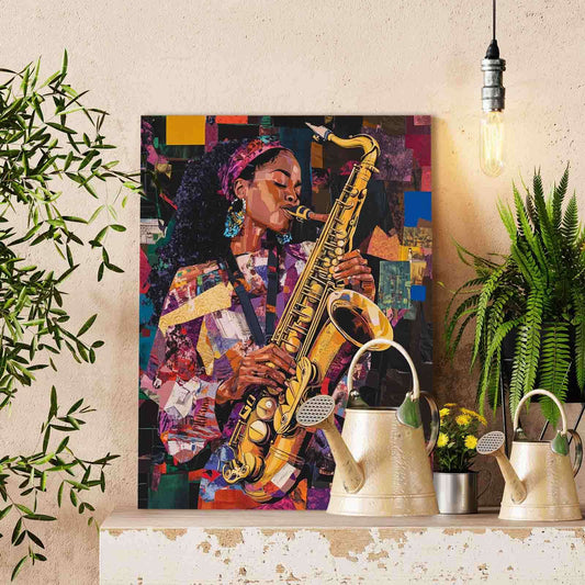 Saxophone Soul Paint by Numbers