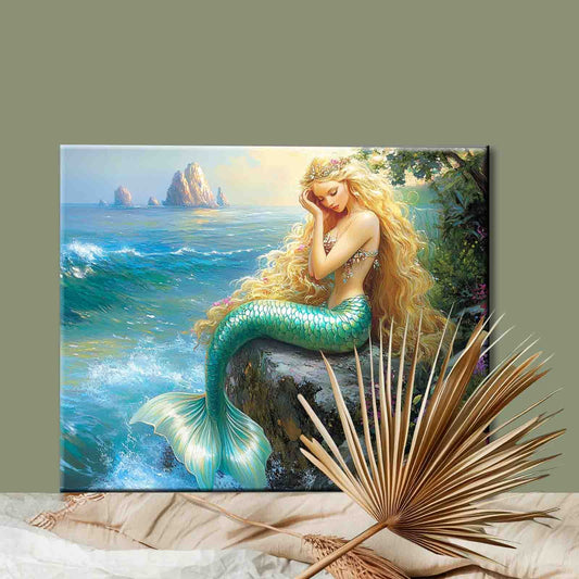 Seaside Mermaid Dream Paint by Numbers
