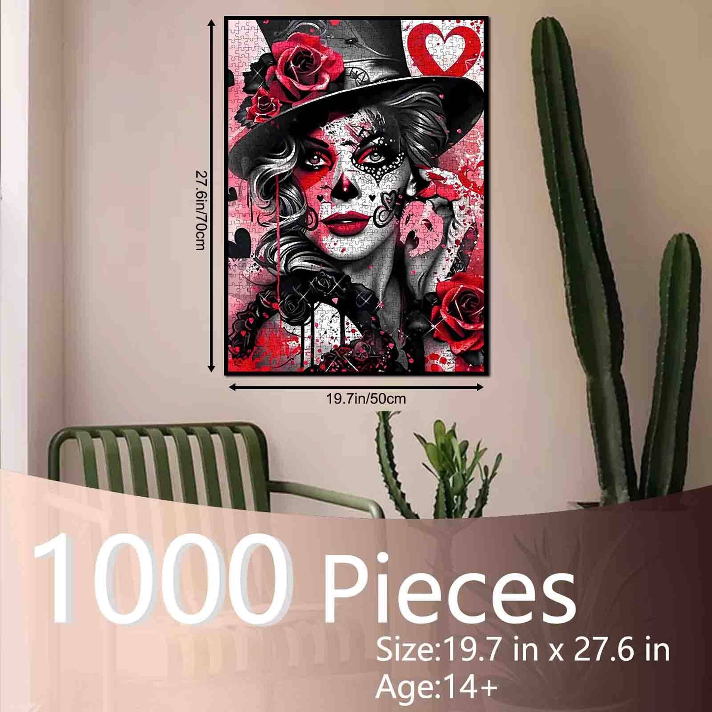 Seductive Rose Mask Beauty Jigsaw Puzzle