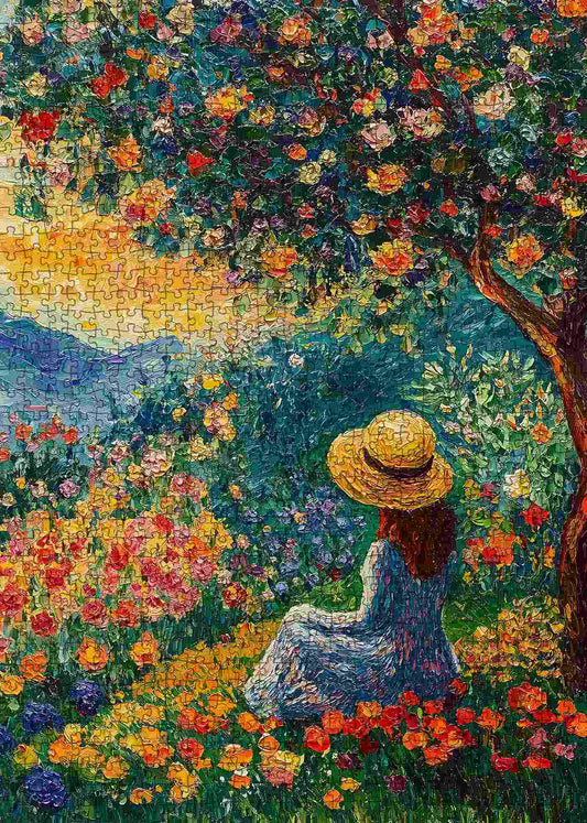 Serene Garden View Jigsaw Puzzle