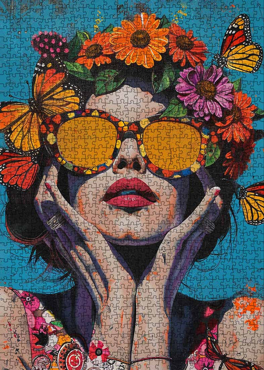 Floral Soul Vibes Jigsaw Puzzle
