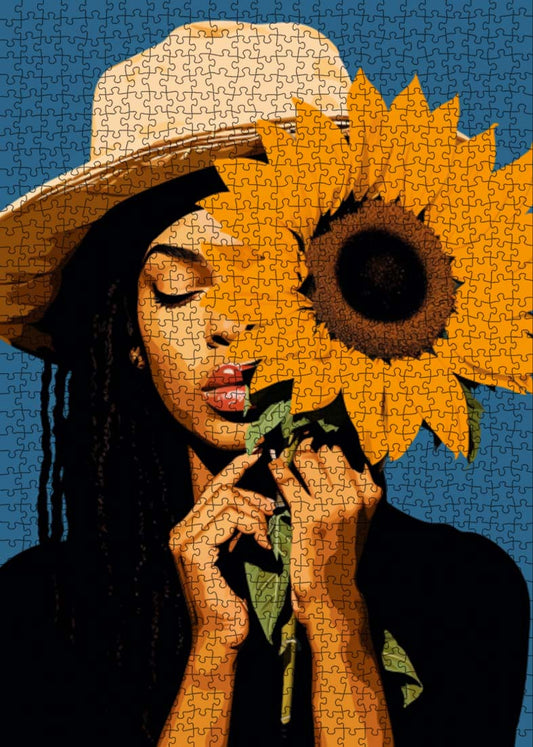 Sunflower Muse Jigsaw Puzzle