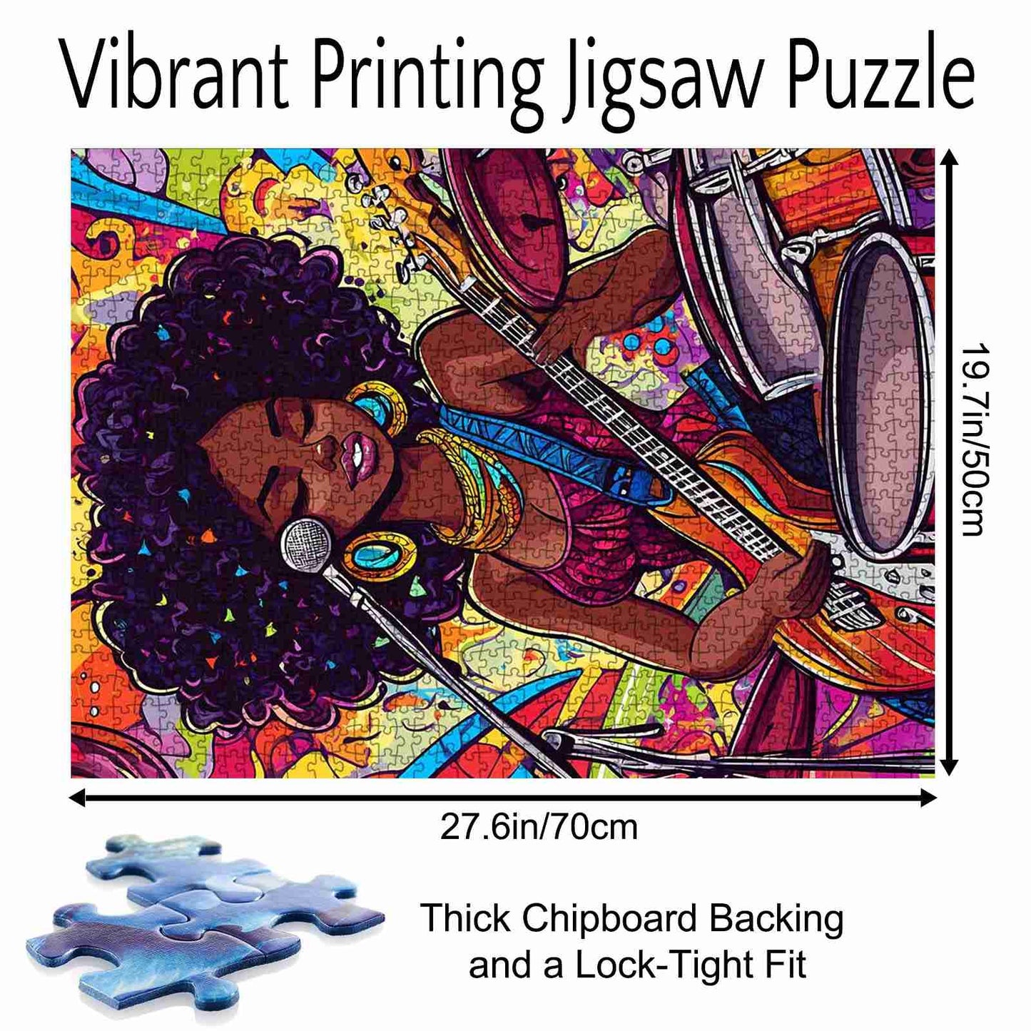 Soulful Guitarist Jigsaw Puzzle