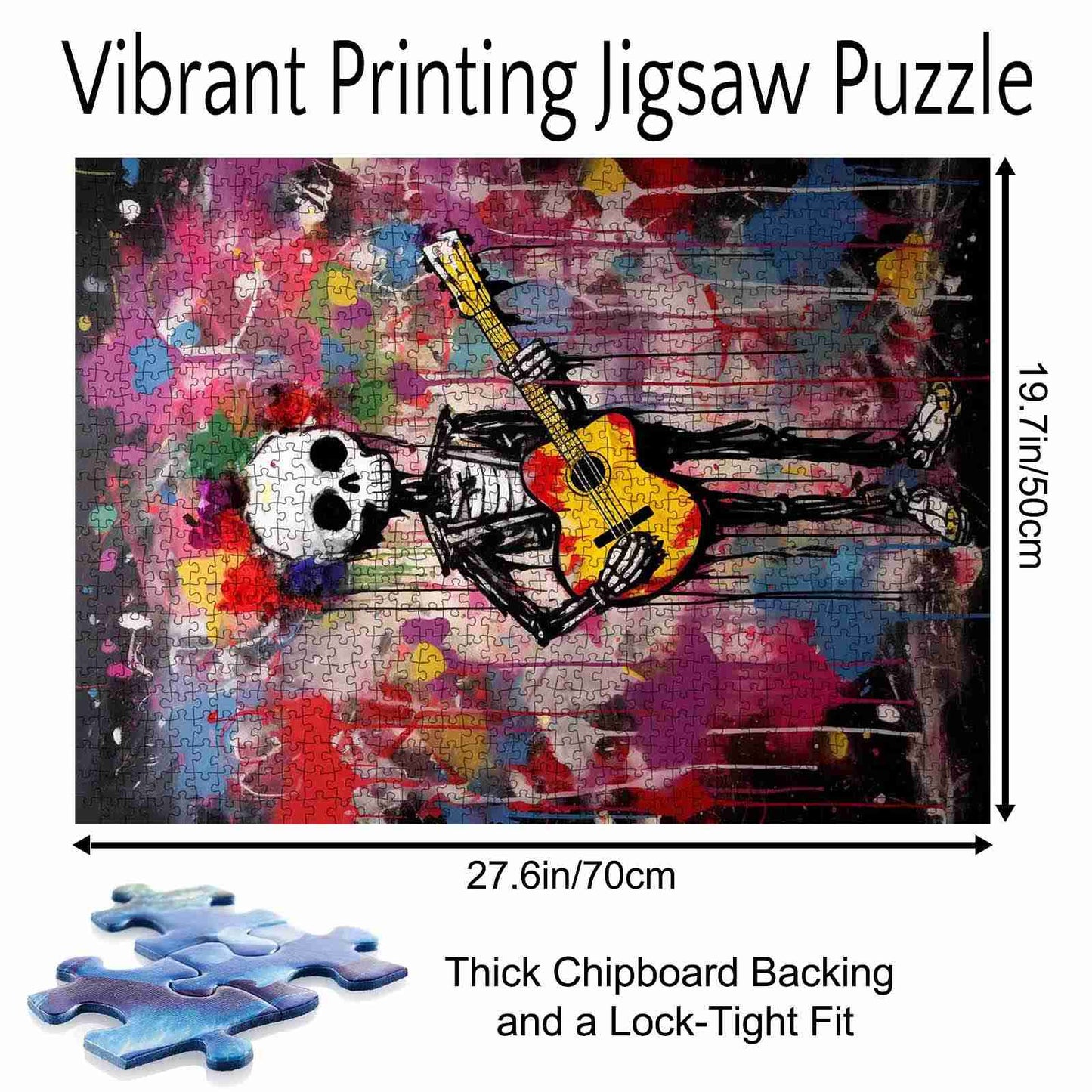 Skeleton Playing Guitar Jigsaw Puzzle