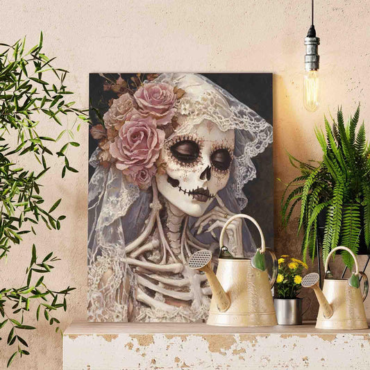 Skeleton Bride paint by numbers