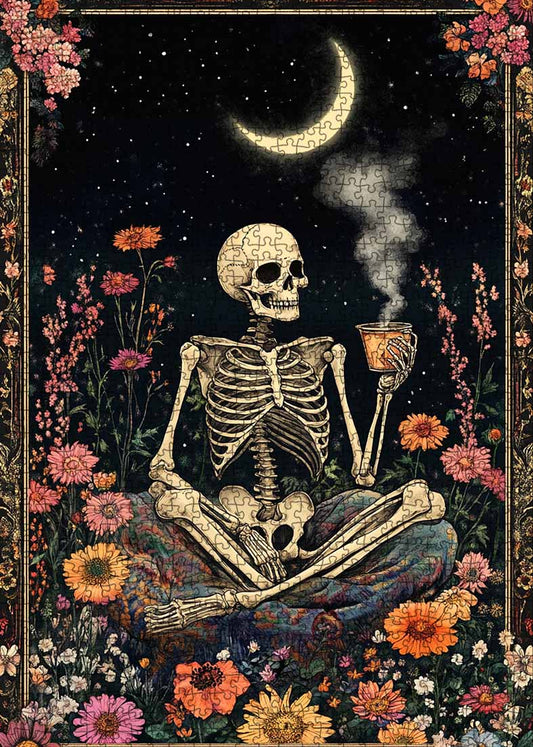 Moonlit Skeleton Jigsaw Puzzle