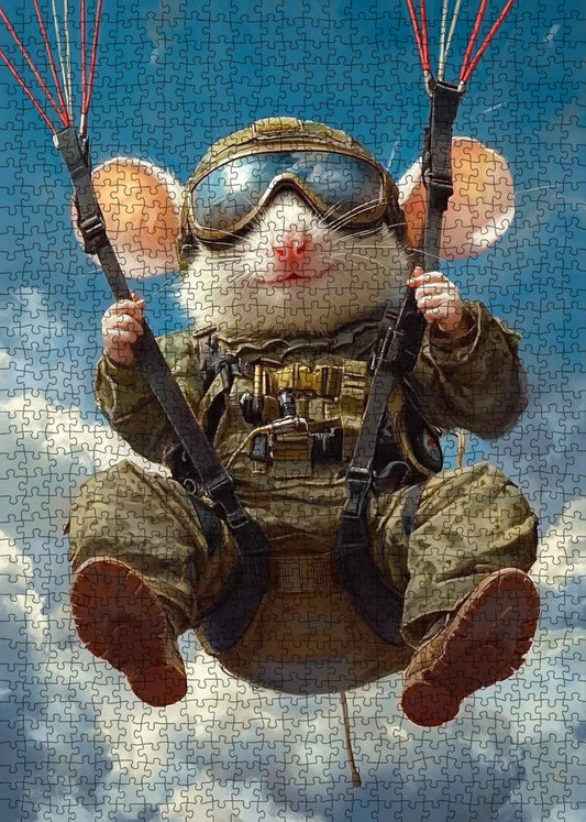 Skydiving Mouse Adventure Jigsaw Puzzle