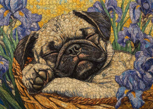 Sleeping Pug Jigsaw Puzzle