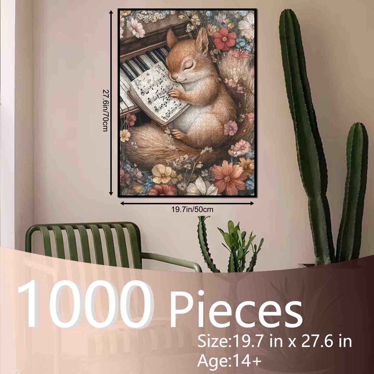Sleeping Squirrel Piano Melody Jigsaw Puzzle