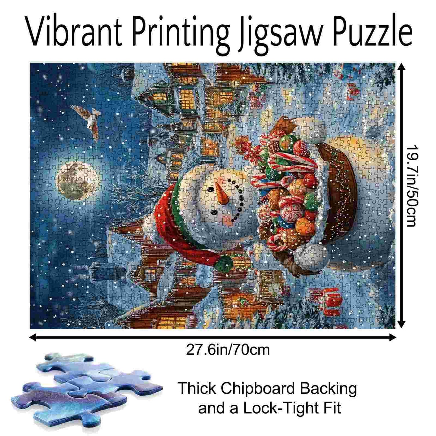 Snowman Candy Delight Jigsaw Puzzle