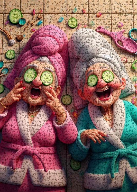 Spa Day Laughs Jigsaw Puzzle