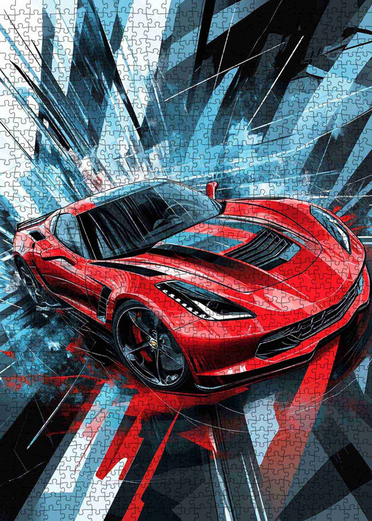 Speed Burst Supercar Jigsaw Puzzle