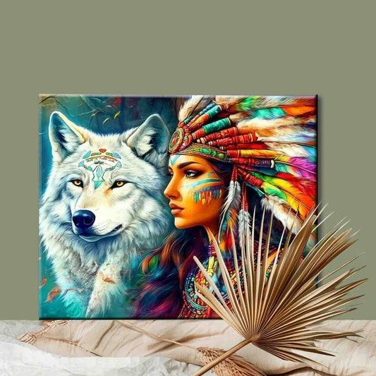 Spirit of the Wolf Paint by Numbers