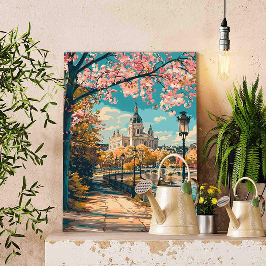 Springtime Berlin Stroll Paint by Numbers
