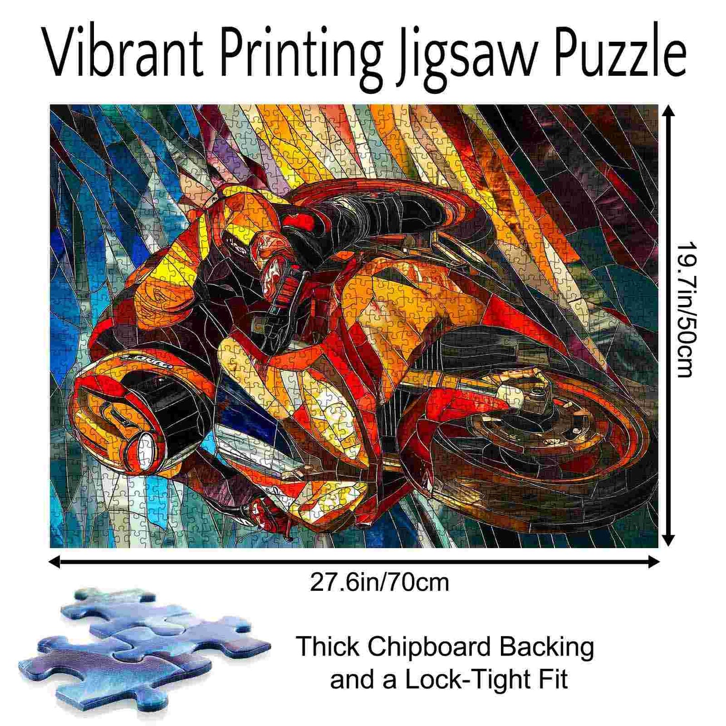 Stained Glass Speedster Jigsaw Puzzle