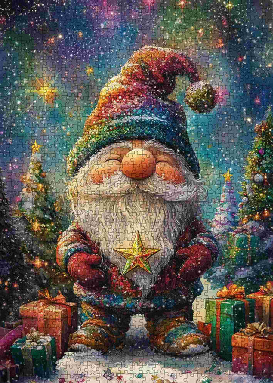 Starry Hat Gnome Jigsaw Puzzle