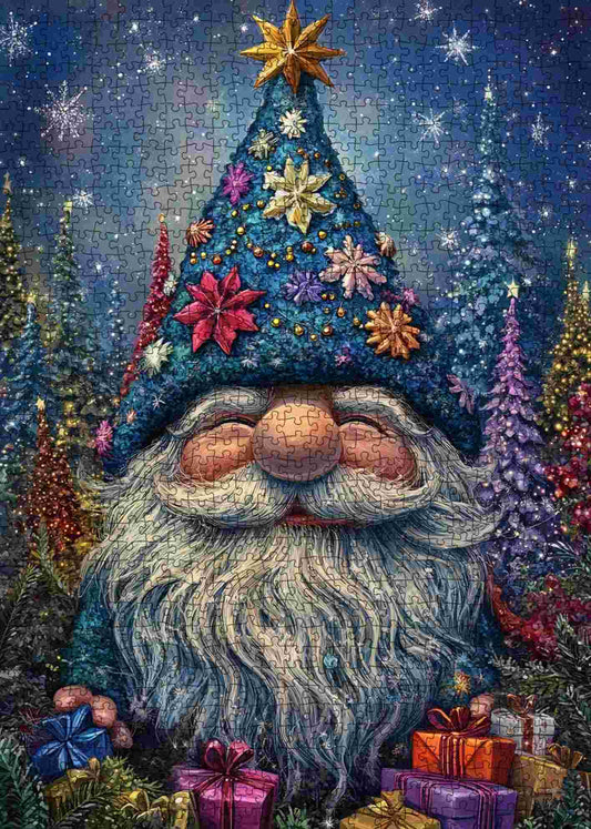 Starry Hat Gnome Jigsaw Puzzle