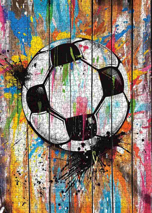 Street Banksy Graffiti Football Jigsaw Puzzles