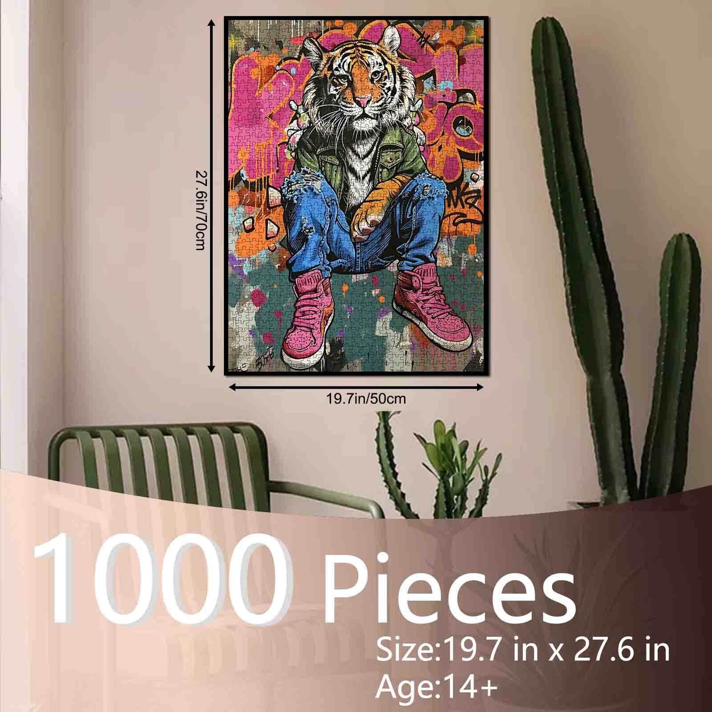 Street Style Tiger Jigsaw Puzzle