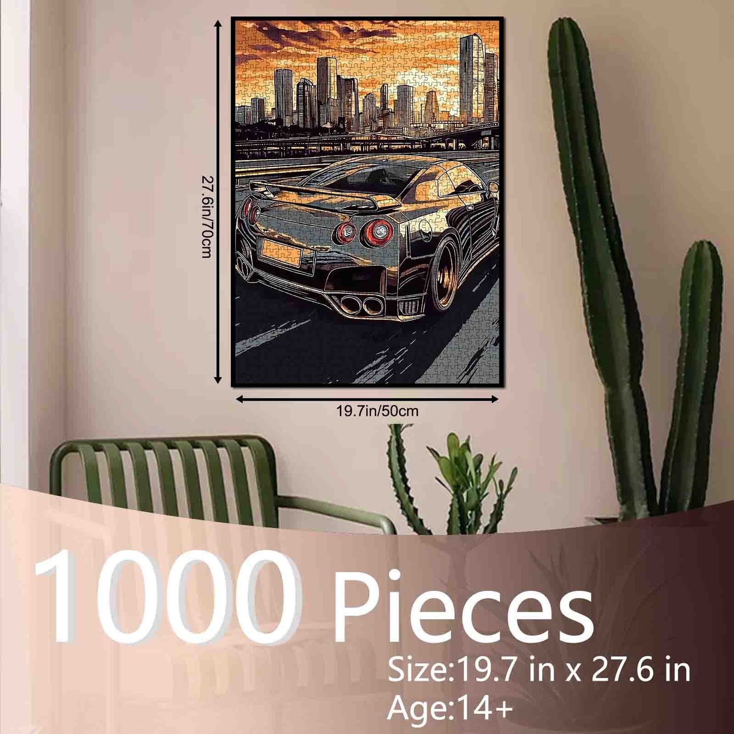 Sunset City Drive Jigsaw Puzzle