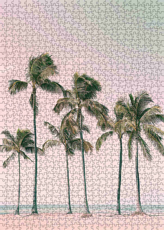 Sunset Palm Coast Jigsaw Puzzle