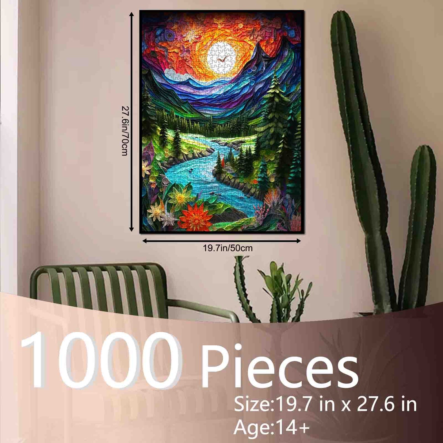 Sunset River Valley Jigsaw Puzzle