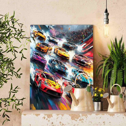 Supercar Racing Thunder Paint by Numbers