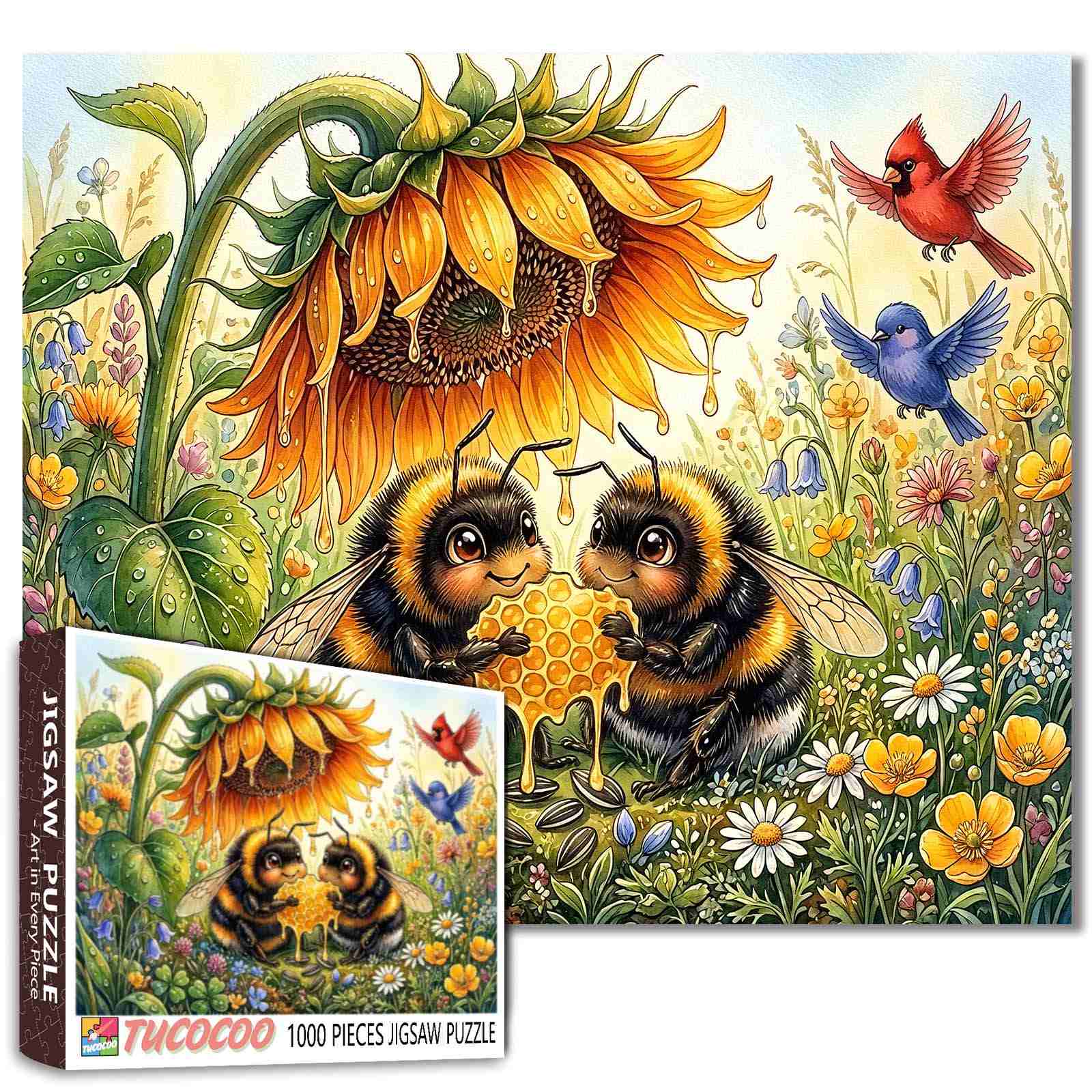 Sweet Honeybee Garden Jigsaw Puzzle – Tucocoo