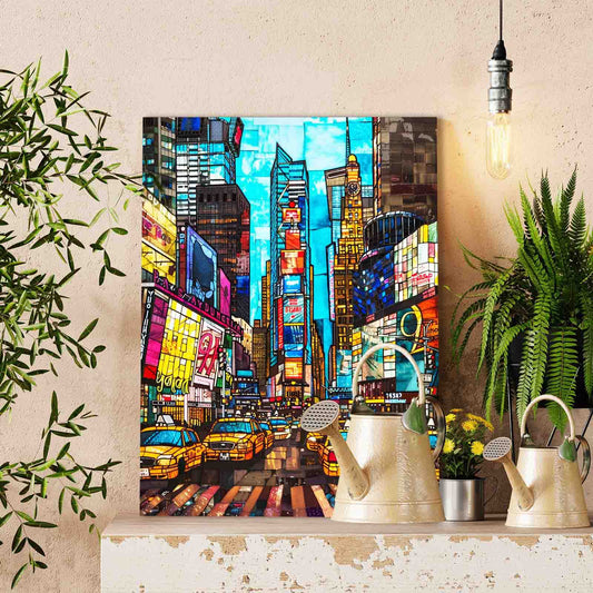 Times Square Lights Paint by Numbers