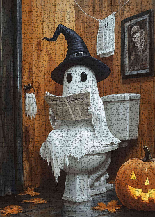 Toilet Ghost Break Jigsaw Puzzle