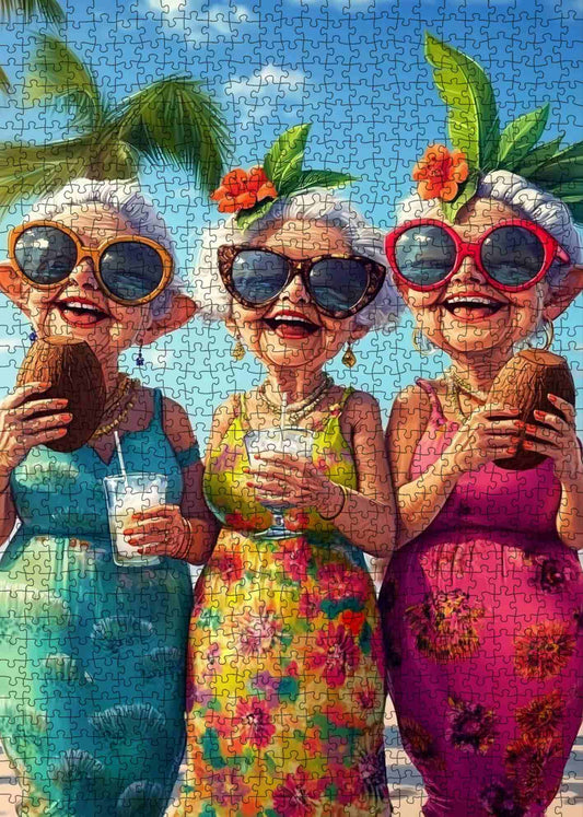 Tropical Ladies Getaway Jigsaw Puzzle