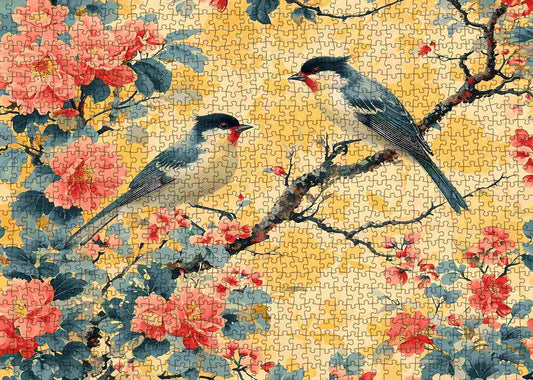 Two Birds on a Branch Jigsaw Puzzle