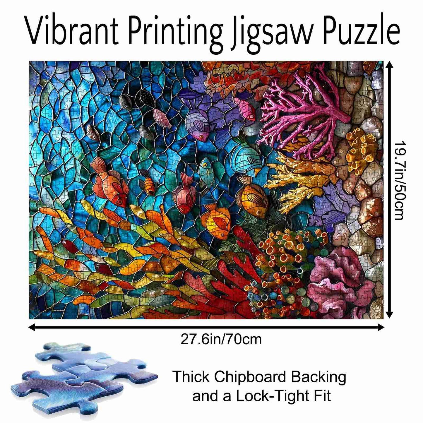Underwater World Stained Glass Jigsaw Puzzle