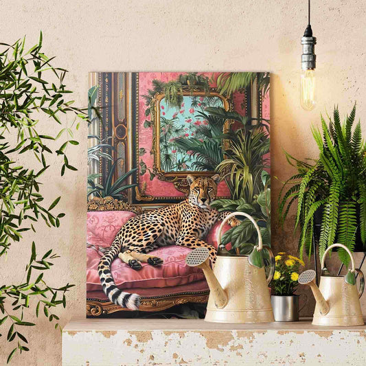 Velvet Throne Cheetah Paint by Numbers