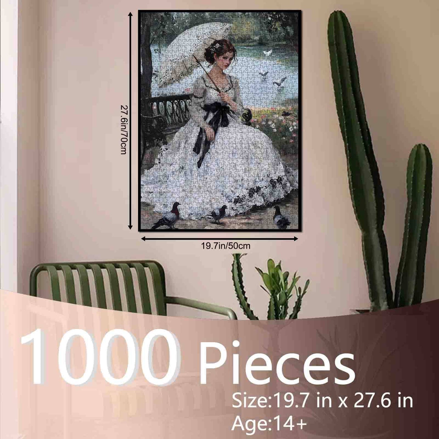 Victorian Elegance by the Lake Jigsaw Puzzle