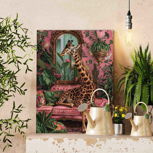 Victorian Jungle Giraffe Paint by Numbers