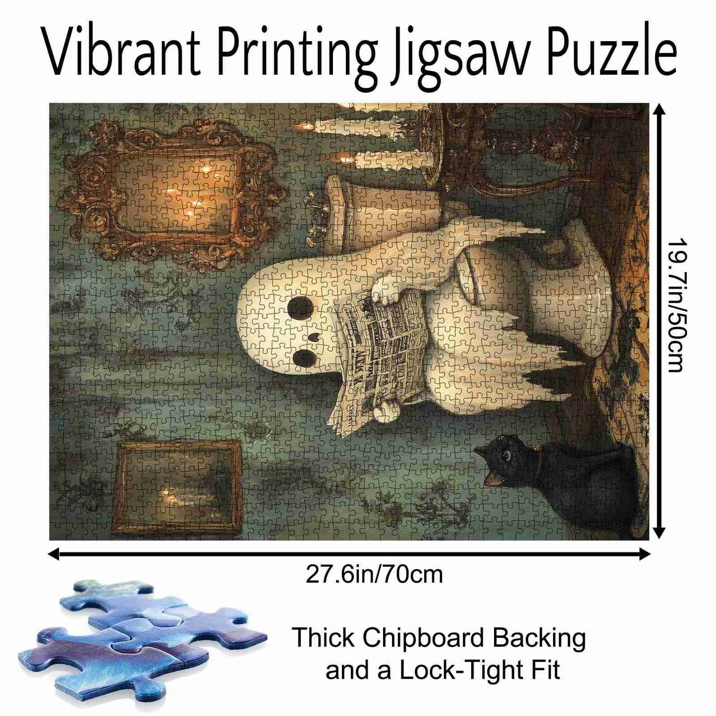 Vintage Ghost Restroom Jigsaw Puzzle