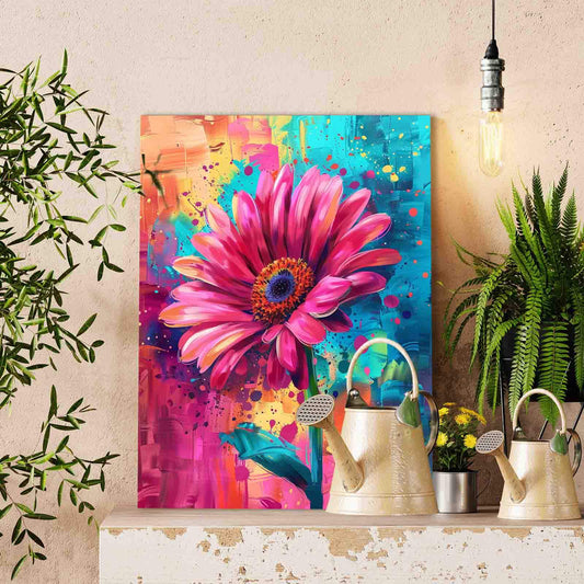 Vivid Daisy Bloom Paint by Numbers
