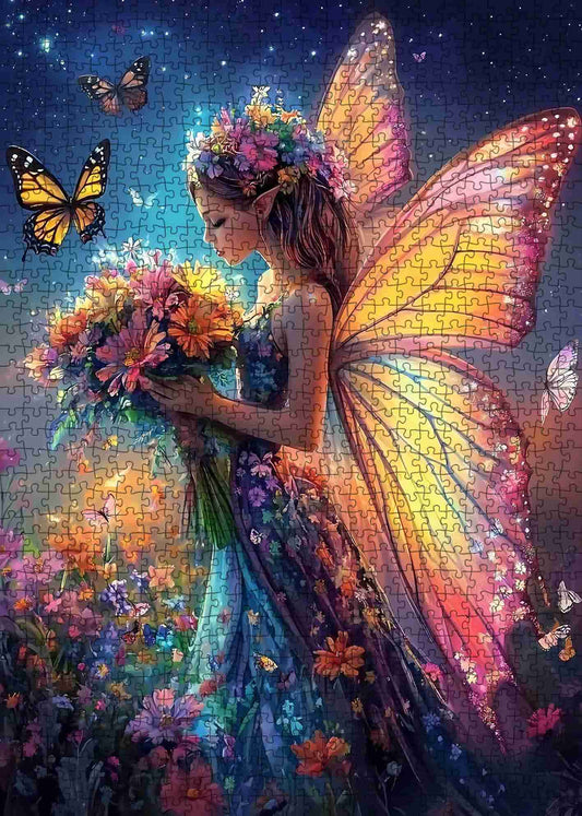 Whimsical Fairy's Garden Jigsaw Puzzle