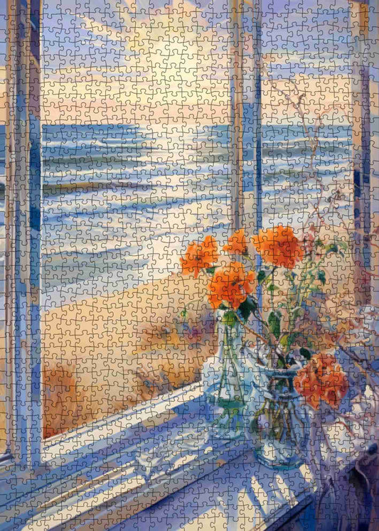Window Light and Sea Jigsaw Puzzle